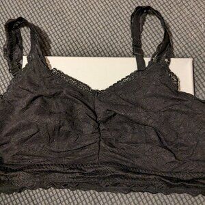 Torrid Curve Black Lace Bralette, Size 1(X), Brand New